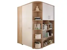 Kleiderschrank >Lasmos< in Weiß -...