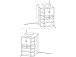 Kleiderschrank >Lasmos< in Weiß - 146x198x133cm (BxHxT)