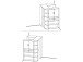 Kleiderschrank >Lasmos< begehbar, in Sonoma-Eiche - 146x198x133cm (BxHxT)
