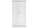 Kleiderschrank >Lebbie< in Pinie-Weiß;Trüffel - 106x201x55cm (BxHxT)