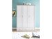 Kleiderschrank >Lebbie< in Pinie-Weiß;Trüffel - 148x201x62cm (BxHxT)