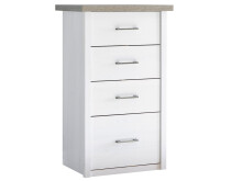 Kommode >Lebbie< in Pinie Weiß - 60x101x43cm...
