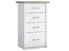 Kommode >Lebbie< in Pinie Weiß - 60x101x43cm...