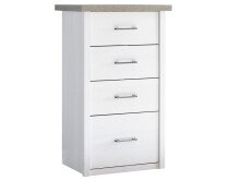 Kommode >Lebbie< in Pinie Weiß - 60x101x43cm...