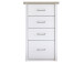 Kommode >Lebbie< in Pinie Weiß - 60x101x43cm (BxHxT)