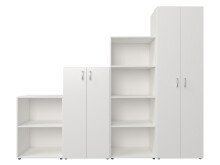 Büro-Set >Trio< in Weiß - 228x186,5x34,5cm (BxHxT)