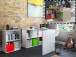 Büro-Set >Trio< - 121x76x33cm (BxHxT)