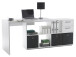 Büro-Set >Trio< in Weiß - 121x76x33cm (BxHxT)