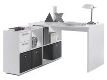 Büro-Set >Trio< in Weiß - 121x76x33cm (BxHxT)