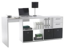 Büro-Set >Trio< in Weiß - 121x76x33cm (BxHxT)