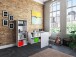 Büro-Set >Trio< in Weiß - 121x76x33cm (BxHxT)