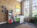 Büro-Set >Trio< in Weiß - 121x76x33cm (BxHxT)