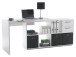 Büro-Set >Trio< in Weiß - 121x76x33cm (BxHxT)