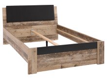 Bettgestell >Maila< in Old Style hell - 146,4x93,2x217,1cm (BxHxT)