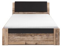 Bettgestell >Maila< in Old Style hell - 146,4x93,2x217,1cm (BxHxT)