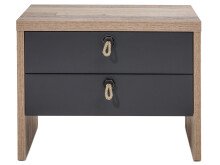 Nachtkommode >Maila< in Old Style hell - 56x42,5x42cm (BxHxT)