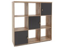 Regal >Maila< in Old Style hell - 122,5x126,5x38cm...