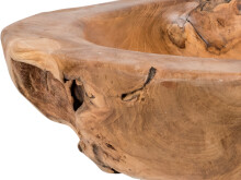 Beistelltisch >Tinobu< in natur aus Metall - 40x52x40cm (BxHxT)