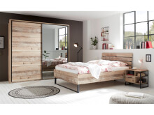 Bett >Renfrew< in Old Style hell - 146x100x213cm (BxHxT)