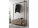 Kompaktgarderobe >Renfrew< in Old Style hell aus Metall - 137x186x50cm (BxHxT)