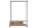 Kompaktgarderobe >Renfrew< in Old Style hell aus Metall - 137x186x50cm (BxHxT)