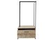 Kompaktgarderobe >Renfrew< in Old Style hell aus Metall - 76x154x50cm (BxHxT)