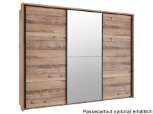 Schwebetürenschrank >Renfrew< in Old Style hell - 270x210x63cm (BxHxT)