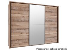 Schwebetürenschrank >Renfrew< in Old Style hell - 270x210x63cm (BxHxT)