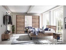 Schwebetürenschrank >Renfrew< in Old Style hell - 270x210x63cm (BxHxT)