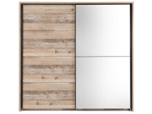 Schwebetürenschrank >Renfrew< in Old Style hell - 225x215x63cm (BxHxT)