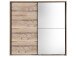 Schwebetürenschrank >Renfrew< in Old Style hell - 225x215x63cm (BxHxT)