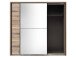 Schwebetürenschrank >Renfrew< in Old Style hell - 225x215x63cm (BxHxT)
