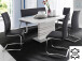 Sitzbank >Muvo III< in Edelstahl/gebürstet aus Rindsleder - 155x86x59cm (BxHxT)