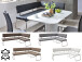 Eckbank >Muvo I< in Edelstahl/gebürstet aus Rindsleder - 200x86x60cm (BxHxT)