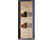 Vitrine >Springhill< in Artisan Eiche aus Metall - 65x205x37cm (BxHxT)