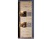 Vitrine >Springhill< in Artisan Eiche aus Metall - 65x205x37cm (BxHxT)