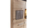 Vitrine >Springhill< in Artisan Eiche aus Metall - 80x139x37cm (BxHxT)