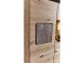 Vitrine >Springhill< in Artisan Eiche aus Metall - 80x139x37cm (BxHxT)