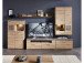 Vitrine >Springhill< in Artisan Eiche aus Metall - 80x139x37cm (BxHxT)