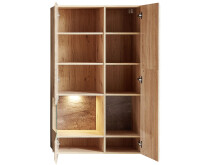 Hängevitrine >Springhill< in Artisan Eiche aus Metall - 80x136x37cm (BxHxT)