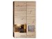 Hängevitrine >Springhill< in Artisan Eiche aus Metall - 80x136x37cm (BxHxT)