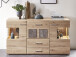 Sideboard >Springhill< in Artisan Eiche aus Metall - 170x94x42cm (BxHxT)