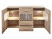 Sideboard >Springhill< in Artisan Eiche aus Metall - 170x94x42cm (BxHxT)