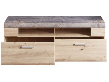 TV-Board >Springhill< in Artisan Eiche aus Metall - 140x51x47cm (BxHxT)