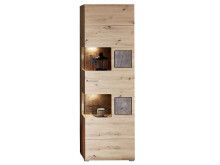 Wohnwand >Springhill< in Artisan Eiche aus Metall - 315x205x47cm (BxHxT)