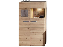 Wohnwand >Springhill< in Artisan Eiche aus Metall - 315x205x47cm (BxHxT)