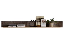 Wohnwand >Springhill< in Artisan Eiche aus Metall - 315x205x47cm (BxHxT)