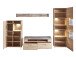 Wohnwand >Springhill< in Artisan Eiche aus Metall - 315x205x47cm (BxHxT)