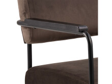 Relaxsessel >Clementia I< in Schwarz/matt aus Metall - 66,5x77x67cm (BxHxT)