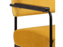 Relaxsessel >Clementia I< in Schwarz/matt aus Metall - 66,5x77x67cm (BxHxT)